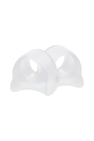 10 Çift Baş Parmak Ortezi Ayırıcı Yumuşak Ve Rahat Ayak Bakımı Kılıfı Transparan M