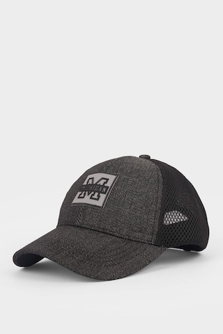 Defacto Erkek Etiket Baskılı Jean Cap Şapka B7556AX24SM Siyah