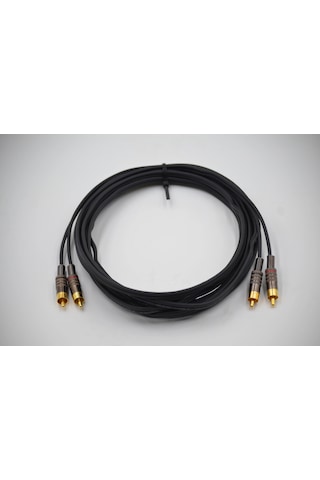 Amfi Rca Kablosu 5 Metre - El Yapımı %100 Bakır Anfi Rca Ses Kablosu - 5 Metre