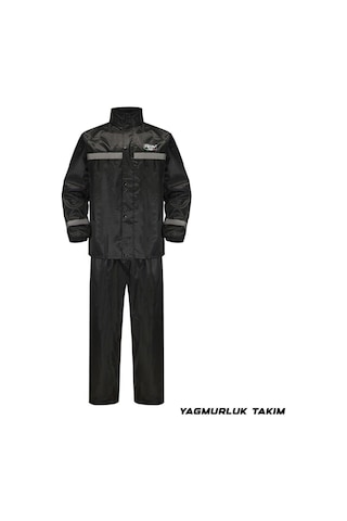Motosiklet Ve Bisiklet Lüx Yağmurluk Takım Üst Ve Alt 1.kalite Astarlı Motor Kurye Yağmurluğu