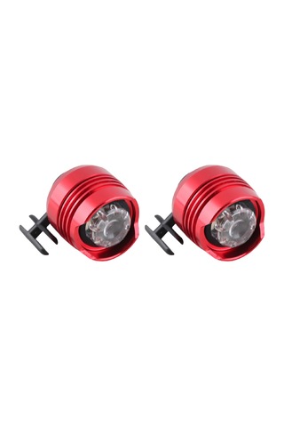 Tenfowee 2 Adet Led Ayakkabı Işığı - Gece Yürüyüşü İçin Ipx5 Su Geçirmez, 3 Işık Modu, Alüminyum-abs Malzeme, Yetişkin Ve Çocuklar İçin Batarya Dahil Kırmızı Kırmızı