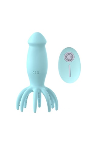 Carmine Wireless Kumandalı Titreşimli Ahtapot Model Göğüs Klitoris Masaj Wand Vibratör