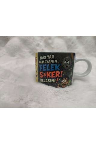 Özel Tasarım Motto Fincan3 Beyaz