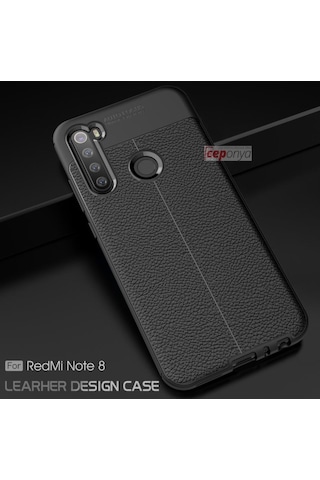 Xiaomi Redmi Note 8 Kamera Korumali Deri Desenli Kaliteli Kilif 396767265