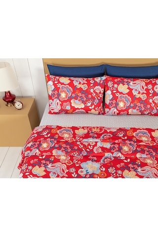 Madame Coco Kozet Tek Kişilik Baskılı Pike Takımı 1kpkts0203tek Kişilik-kırmızı