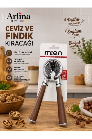 Premium Metal Fındık & Ceviz Kırıcı Metalik
