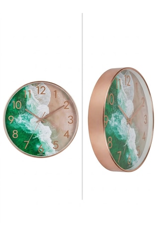Lüks Sahil Kumsalı Sessiz Duvar Saati 35 Cm - Aw3505/r-ry Rose
