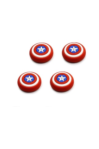 Nintendo Switch/switch Oled /switch Lite Uyumlu 3d Analog Koruyucu Silikon Kaptan Amerika