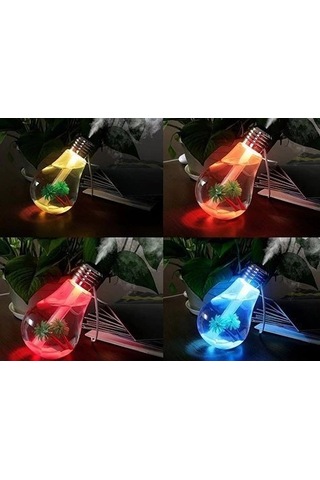 Hava Nemlendirici Ampul Görünümlü Hazneli Buhar Makinesi 400 Ml. 5365