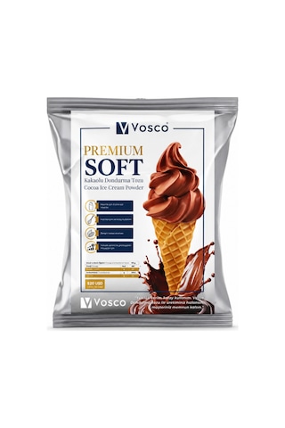 Premium Soft Kakaolu Dondurma Tozu - Soft Dondurma Karışımı 750 G