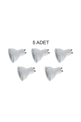 5 Adet Cata Ct 4215 7w Led Çanak Ampul 6400k Beyaz Işık