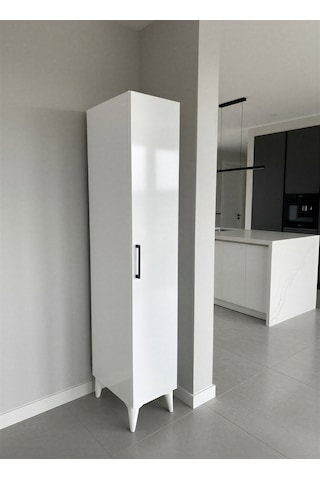 Aruat 6 Raf'lı Mutfak & Banyo Çok Amaçlı Kulanılabilen Kapaklı Dolap 30 161 Beyaz