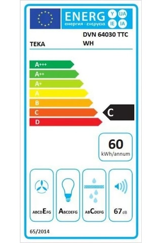 Teka DVN 64030 TTC WH - Duvar Tipi Davlumbaz 112950005