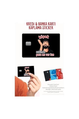 Cebinde Para Mı Var Lan Kredi Kartı Kaplama Sticker