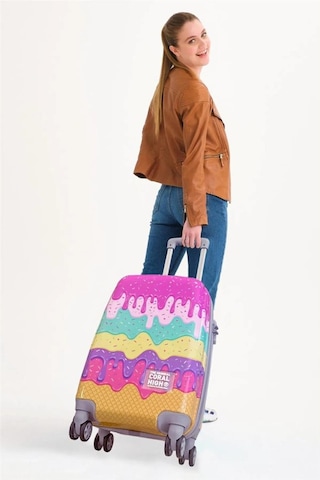 Coral High Renkli Desenli Kabin Boy Valiz 50cm 16539 Çok Renkli