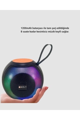 Bluetooth 5.0 Hoparlör Rgb Işıklı, Güçlü Bas Ve 360 Surround Ses
