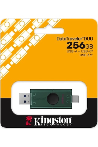 Kingston Dtdeg2-256gb 256gb Usb-a + Usb-c 3.2 Gen 1 Datatraveler Duog2 Flash Bellek