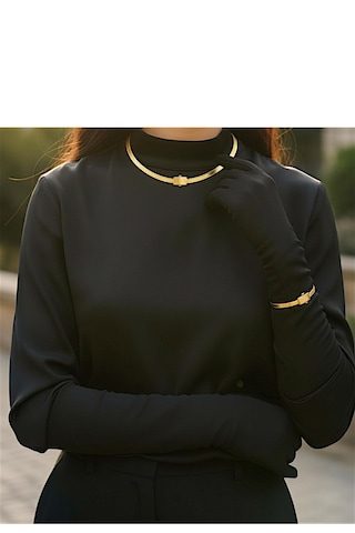 Çiğdem Gürel Kuyumculuk 8 Ayar 3 Sıra Trabzon Hasır Set