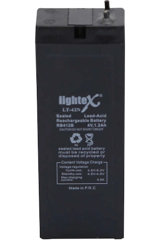 Lightex Lt-42 4v 1.2ah Işıldak Fener Aküsü