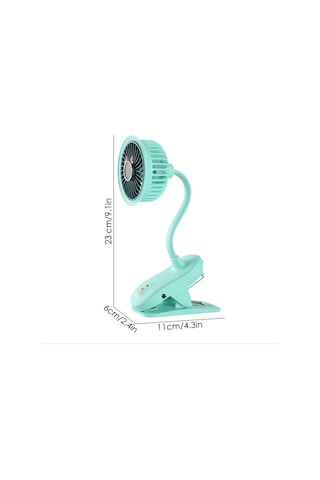 Hubrendy Çer Taşınabilir Mini Klips Bebek Arabası Fanı, Fan Elektrikli Soğutma Hava Sirkülatöründe 3