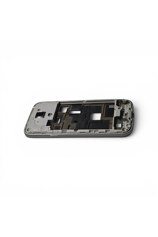 Samsung İ9190 Kasa Samsung Galaxy Uyumlu S4 Mini Gri Renk Orta Kasa Çıtalı On Off Ses Tuş Kamera Lens Gri Silver