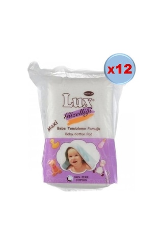 Lüx Bebek Temizleme Pamuğu 720 Adet 60'lı x 12'li Set