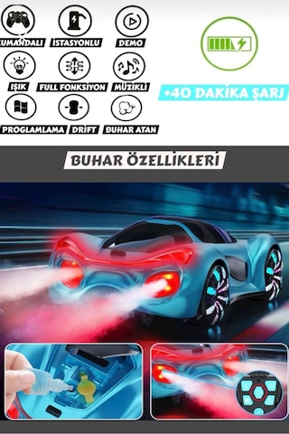 02960 Uzaktan Kumandalı Işıklı Müzikli Şarj İstasyonlu Oyuncak Lükx Spor Araba