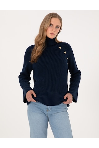 Pierre Cardin Kadın Lacivert Kazak /triko 50310923-vr033 Lacivert