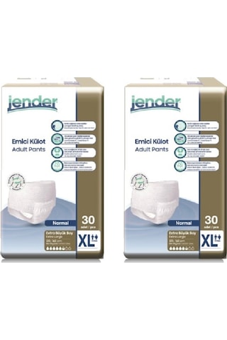 Jender 5.5 Damla Emici Külot Extra Büyük Boy XL 30'Lu x 2 60 Adet