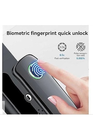 Bluetooth Biyometrik Parmak İzi Akıllı Kapı Kilidi