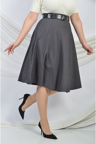 Soralline Kadın Etek 780 Gri