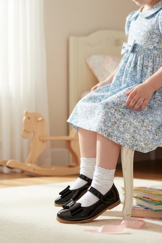 Tekiner Krem Ortopedik Kız Çocuk Babeti Siyah