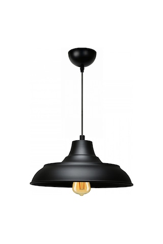 Useful Siyah Metal Retro Tarz Sarkıt Mutfak Avize Ofis Aydınlatma Depo Sarkıt Siyah