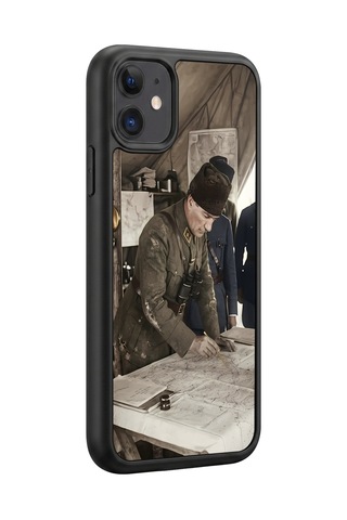 İphone 11 Uyumlu Karargâh Desenli Kamera Korumalı Darbelere Dayanıklı Kılıf 184-karargâh-iphone11