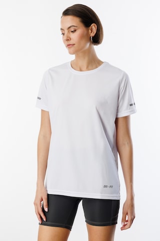 Genius Store Kadın Nem Emici Hızlı Kuruma Atletik Teknik Performans Spor T-shirt Drıfıt-kısakol Beyaz