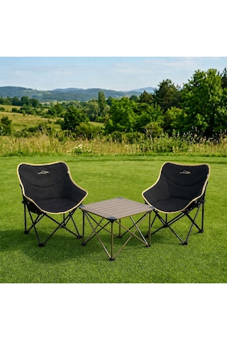 Yek Outdoor Campout Alüminyum Küçük Boy Masa + 2 Campout Fırat Sandalye Set Diğer