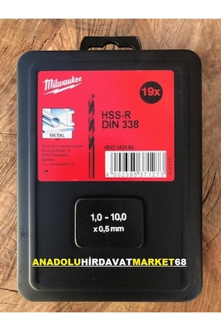Milwaukee Hss Uç Seti Ahşap Metal Delici Uç Seti 19 Parça