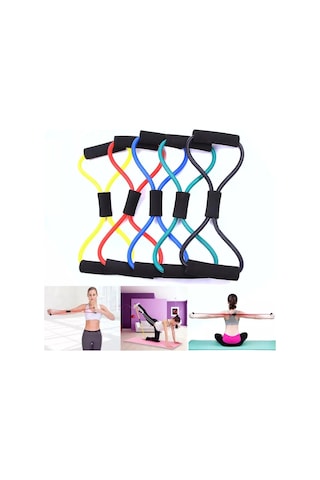 Pilates Egzersiz Direnç Lastiği Renkli