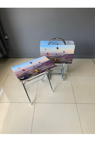 Camlı Çanta Sehpa, Sehpa, Zigon, 4lü Zigon, Çanta Sehpa-kapadokya