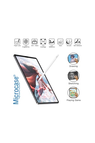 Samsung Uyumlu Tab S7 FE T733 12.4" Paper Like Kağıt His Mat Film AL3289