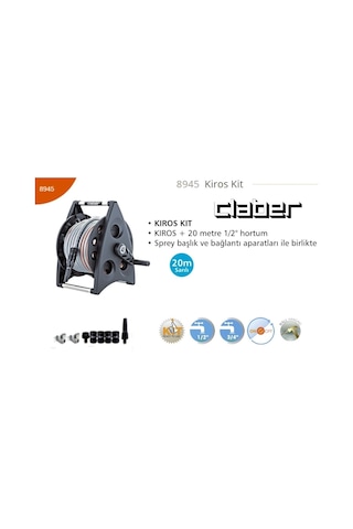Claber 8945 Kiros Kit Hortum Makarası