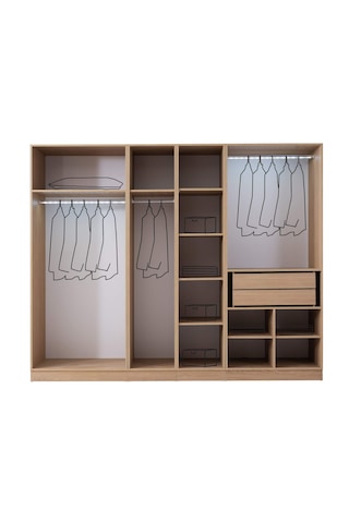 Alaska 6 Kapaklı Gardırop %100 Mdf