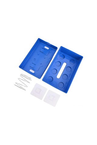 Ximistore9 Abs Malzeme Blok Desenli Dekoratif Havlu Kutusu - Duvar Veya Masaüstü Çok Amaçlı Organizer Mavi