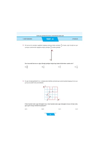 7. Sınıf Zihin Çalıştıran Eğlenceli Kanguru Matematik Soruları