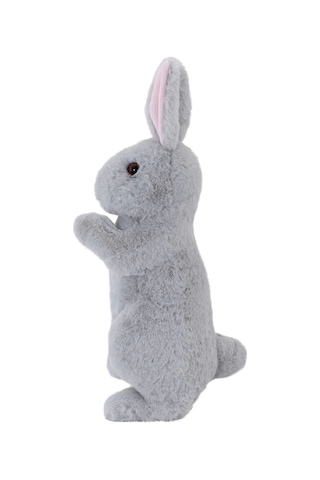 Neco Plush Tavşan 35 Cm - Gri Renk Çok Renkli