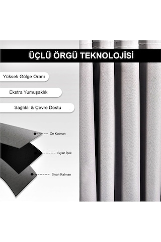 Demirhan Perde Blackout Karartma Perde - Antrasit