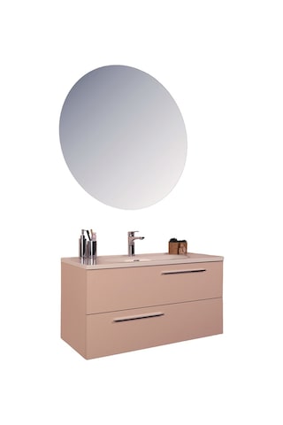 Kobos Serenity 100 Cm Banyo Dolabı Seti Rose
