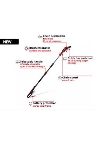 Einhell GP-LC 18/20 Li T BL-Solo Akülü Yüksek Dal Budama (Akü ve Şarj Hariç) - 3410971