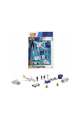 Havaalanı Oyun Seti 3-8 Yaş 13 Parça Die-cast Uçak Aksesuarlı