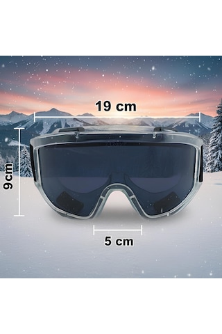 2 Adet Kayak Gözlüğü Füme Ventilli Güneş Kar Koruyucu Gözlük Uv Korumalı Snowboard Glasses Gözlük Füme